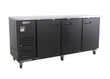 Empura Refrigeration E-KBB90-3-27 Back Bar Cooler 3 Swing Solid Doors 90"W X 27 5/8"D X 42 1/2"H