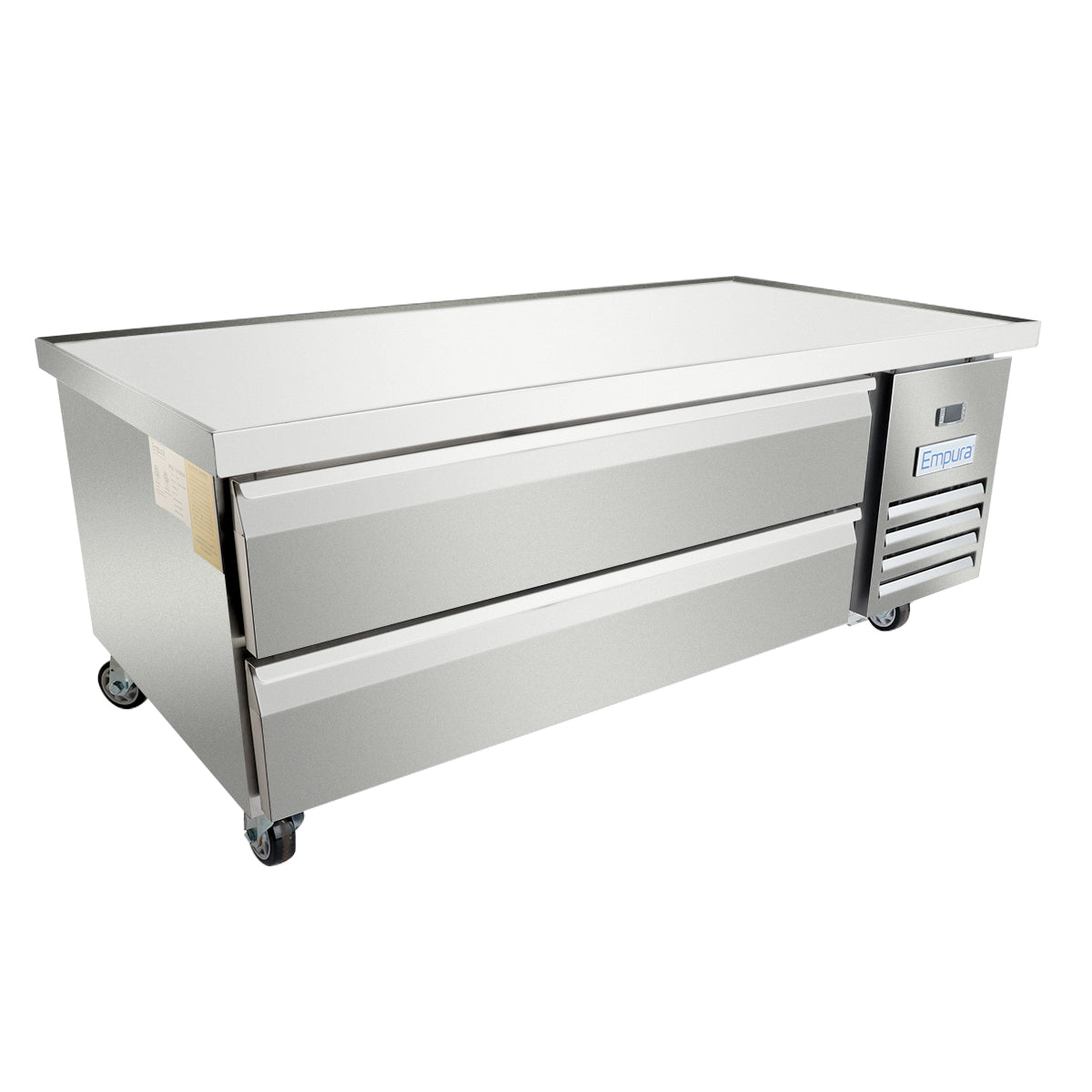 Empura Refrigeration E-KCBRC60 Refrigerated Equipment Stand 62"W X 31.9"D X 26.8"H 9.1 Cu. Ft. Capacity