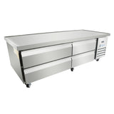 Empura Refrigeration E-KCBRC72 Refrigerated Equipment Stand 74"W X 31.9"D X 26.8"H 11.4 Cu. Ft. Capacity