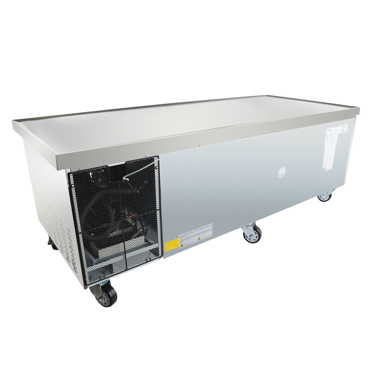 Empura Refrigeration E-KCBRC72 Refrigerated Equipment Stand 74"W X 31.9"D X 26.8"H 11.4 Cu. Ft. Capacity