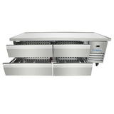 Empura Refrigeration E-KCBRC72 Refrigerated Equipment Stand 74"W X 31.9"D X 26.8"H 11.4 Cu. Ft. Capacity