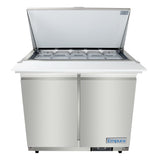 Empura Refrigeration E-KSP36M Refrigerated Sandwich/Salad Mega Top Prep Table 36.2"W X 34.5"D X 43.2"H