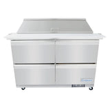 Empura Refrigeration E-KSP48M-D4 Refrigerated Sandwich/Salad Mega Top Prep Table With Drawers