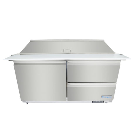 Empura Refrigeration E-KSP60M-D2 Refrigerated Sandwich/Salad Mega Top Prep Table With Drawers