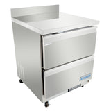 Empura Refrigeration E-KUC27W-D2 Undercounter Reach-In Refrigerator Work Top (2) Drawers