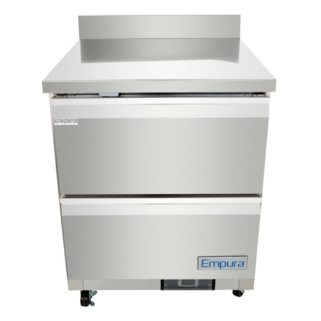 Empura Refrigeration E-KUC27W-D2 Undercounter Reach-In Refrigerator Work Top (2) Drawers