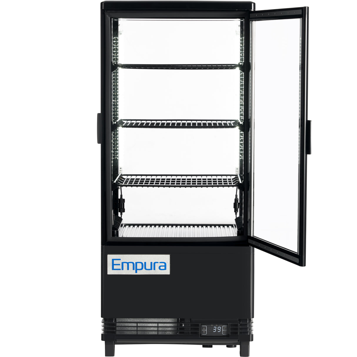 Empura Refrigeration E-RDC-17B-1D Vertical Refrigerated Display Case Countertop 16.7"W × 15"D × 44.4"H