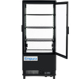 Empura Refrigeration E-RDC-17B-1D Vertical Refrigerated Display Case Countertop 16.7"W × 15"D × 44.4"H