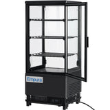 Empura Refrigeration E-RDC-17B-1D Vertical Refrigerated Display Case Countertop 16.7"W × 15"D × 44.4"H