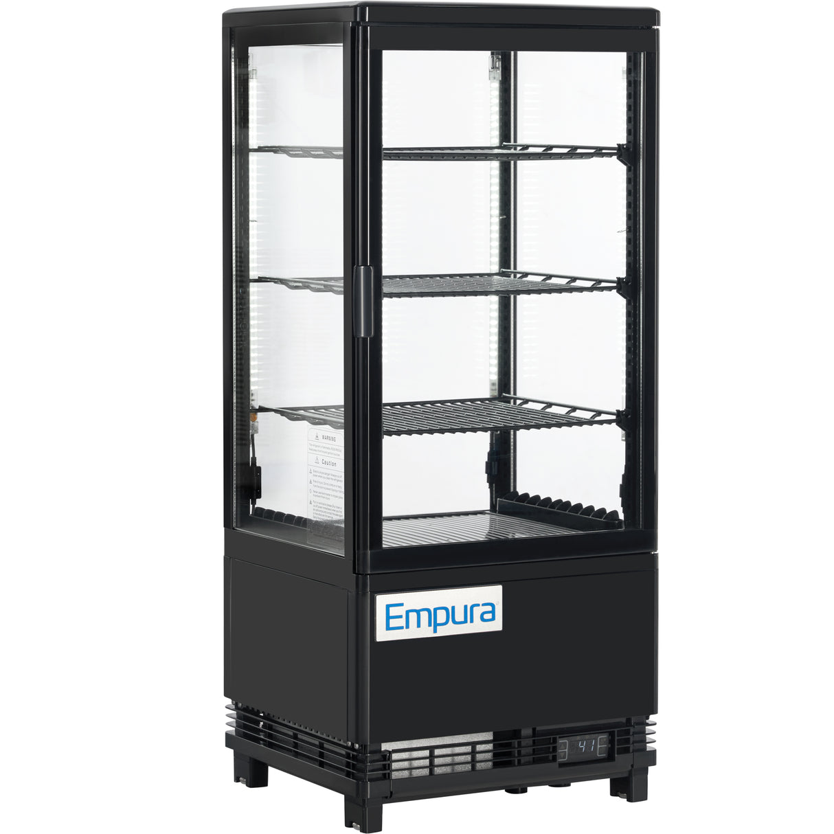 Empura Refrigeration E-RDC-17B-1D Vertical Refrigerated Display Case Countertop 16.7"W × 15"D × 44.4"H