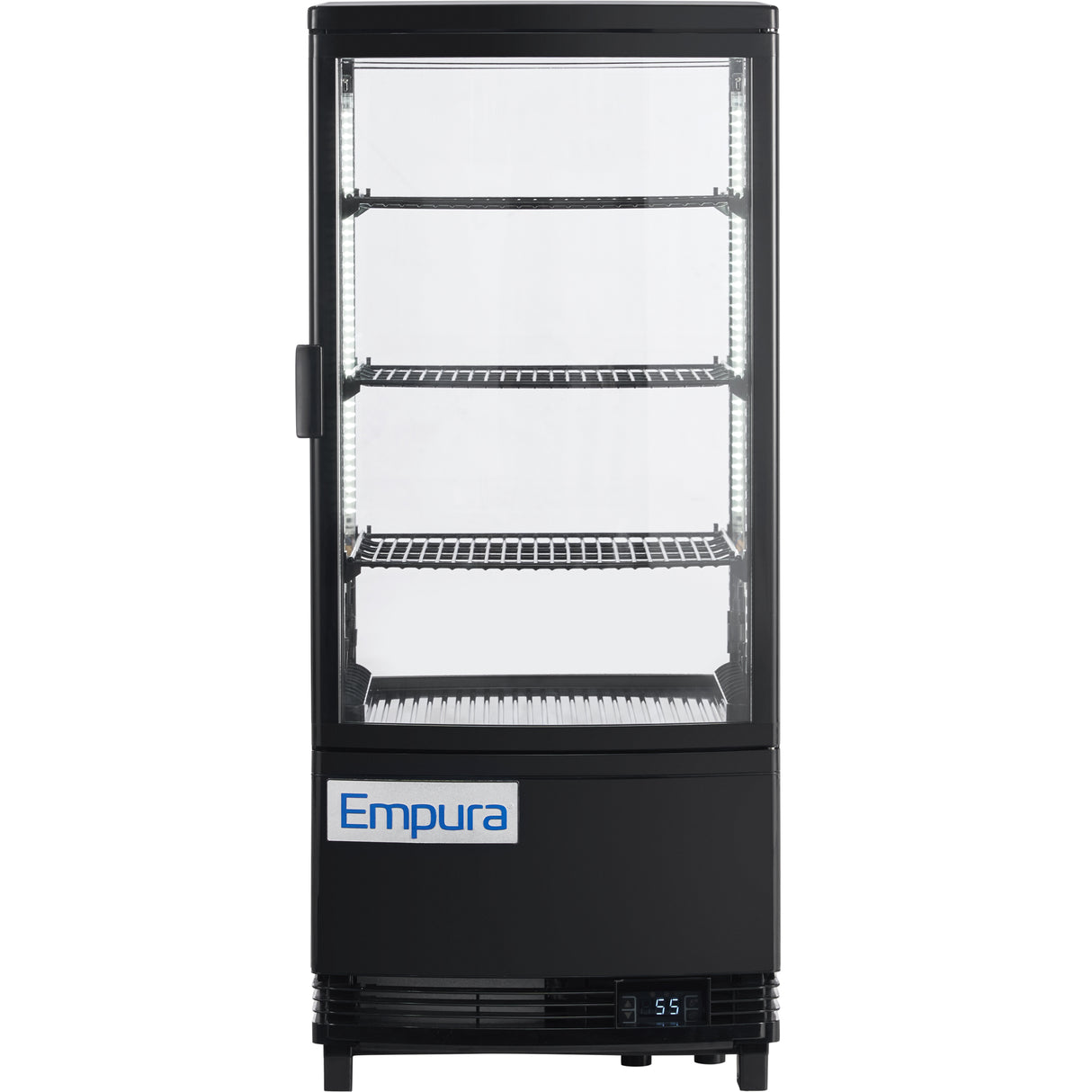 Empura Refrigeration E-RDC-17B-2D Vertical Refrigerated Display Case Countertop 16.9"W × 16.7"D × 38.9"H