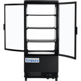 Empura Refrigeration E-RDC-17B-2D Vertical Refrigerated Display Case Countertop 16.9"W × 16.7"D × 38.9"H