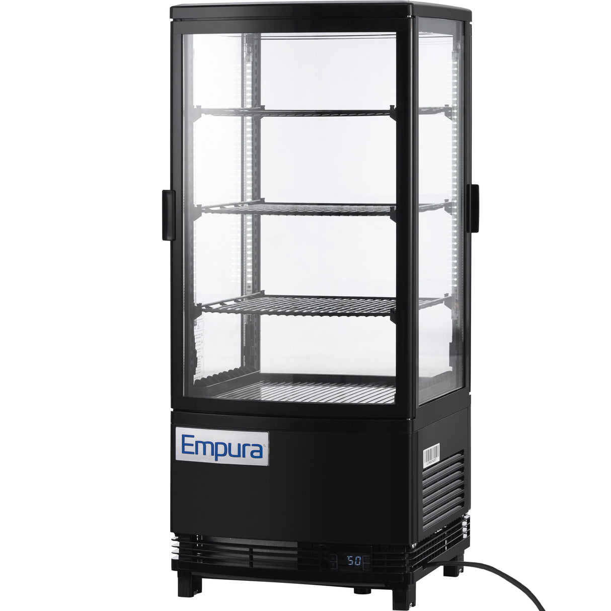Empura Refrigeration E-RDC-17B-2D Vertical Refrigerated Display Case Countertop 16.9"W × 16.7"D × 38.9"H