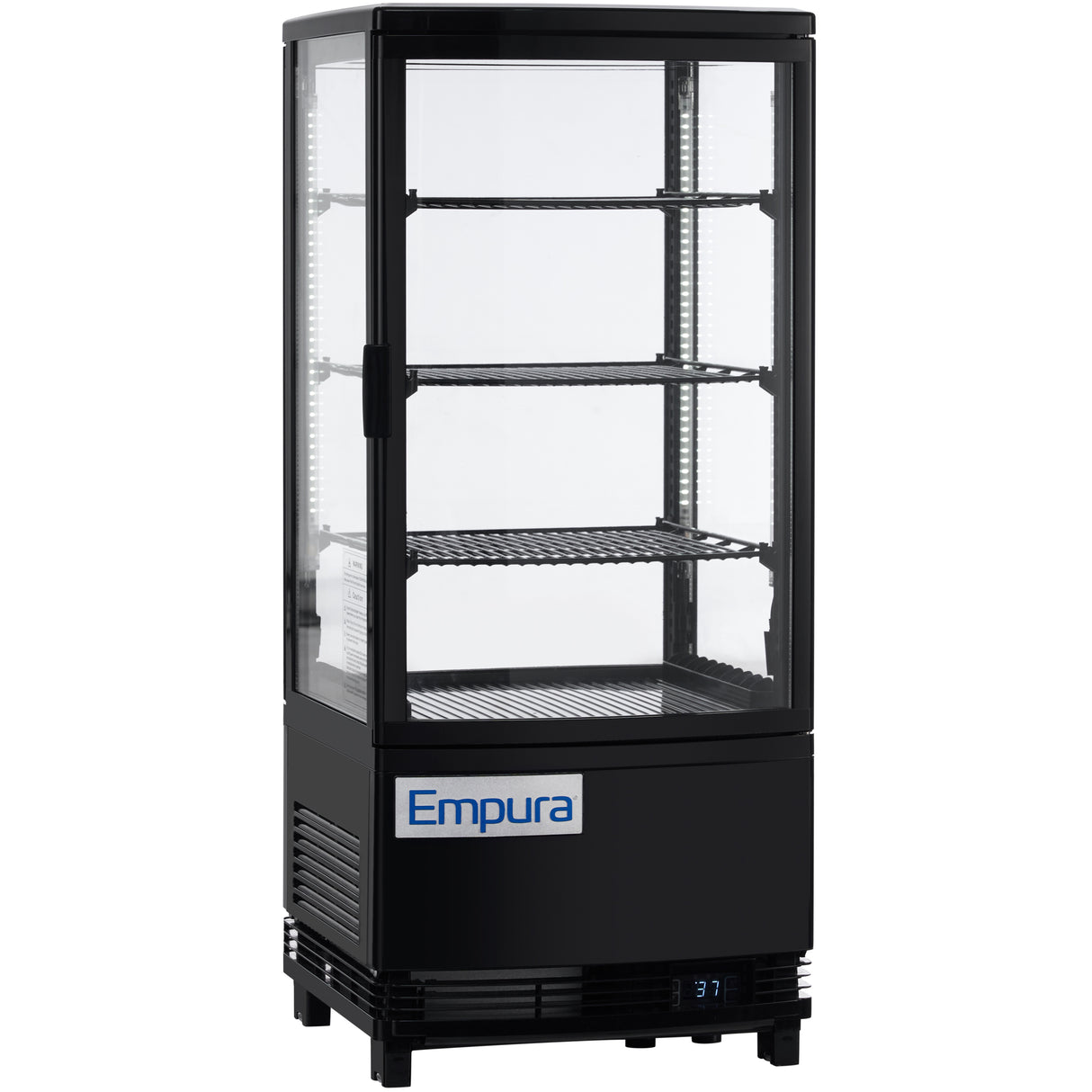 Empura Refrigeration E-RDC-17B-2D Vertical Refrigerated Display Case Countertop 16.9"W × 16.7"D × 38.9"H
