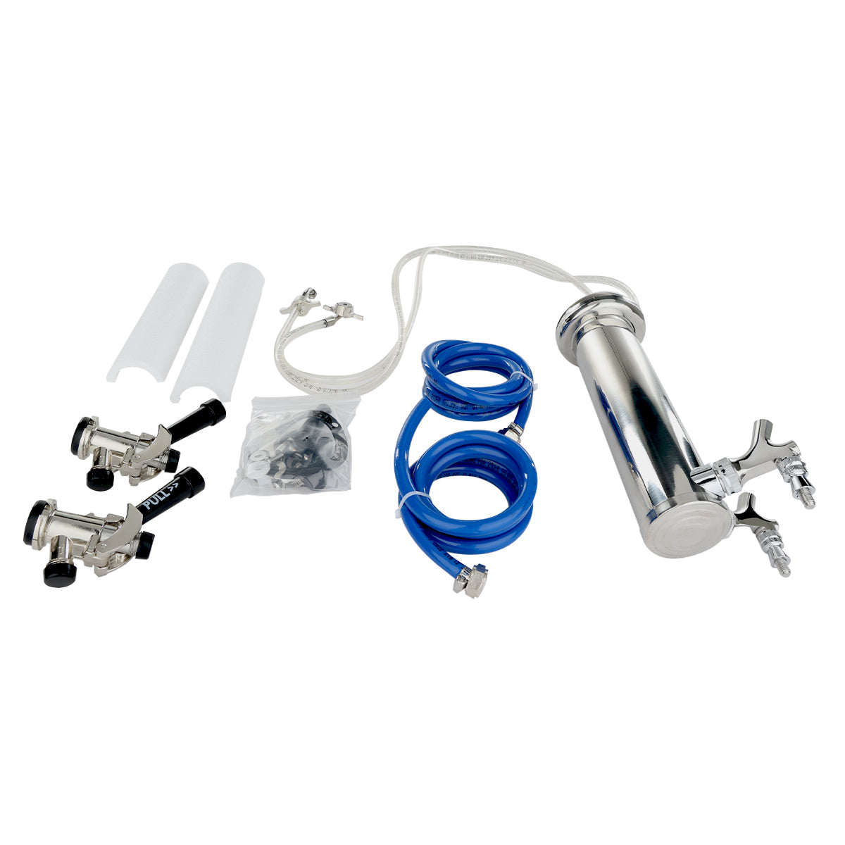 Empura Refrigeration E-KDD-TOWER-KIT-2 Draft Beer Dispensing Tower Kit Double Faucet Compatible With E-KDD Draft Beer Dispensing Series