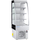 Empura Refrigeration E-VOAR-24-S Vertical Curved Glass Merchandiser 24"W X 29.7"D X 67"H 8.8 Cu. Ft. Capacity
