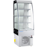 Empura Refrigeration E-VOAR-24-S Vertical Curved Glass Merchandiser 24"W X 29.7"D X 67"H 8.8 Cu. Ft. Capacity