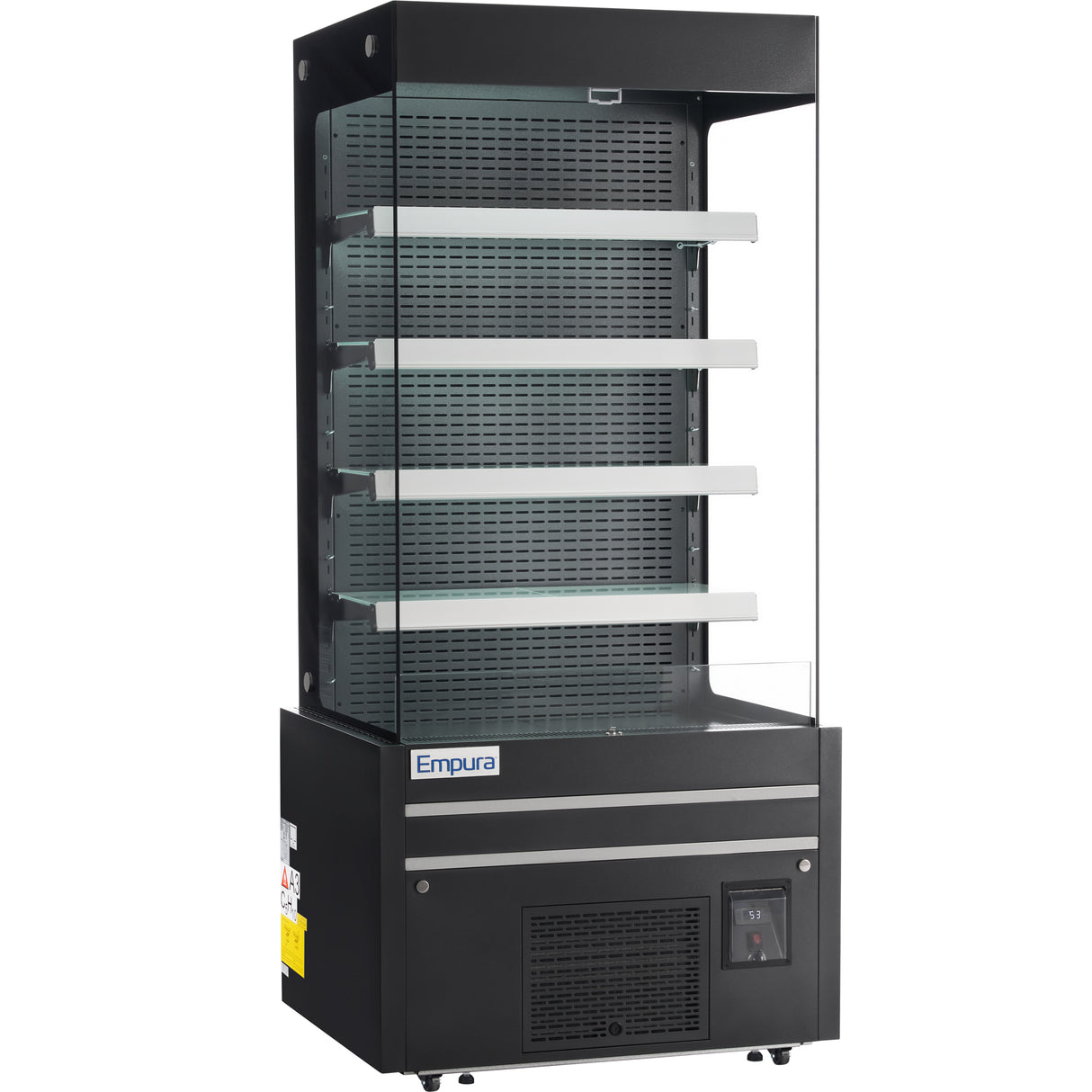 Empura Refrigeration E-VOAR-29B Open Air Merchandiser 28.7"W × 29"D × 79.9"H 17.6 Cu. Ft. Capacity