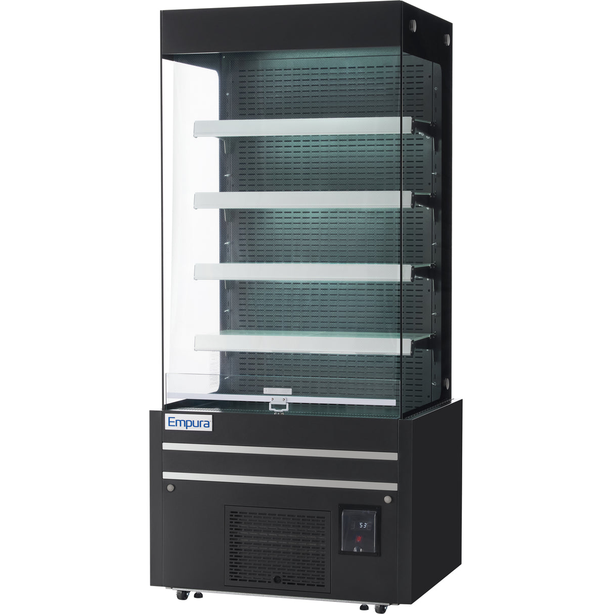 Empura Refrigeration E-VOAR-29B Open Air Merchandiser 28.7"W × 29"D × 79.9"H 17.6 Cu. Ft. Capacity
