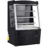 Empura Refrigeration E-VOAR-36B Vertical Air Curtain Merchandiser 36.2"W X 33.3"D X 59.4"H 11.3 Cu. Ft. Capacity