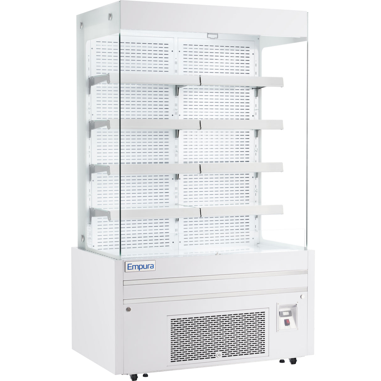 Empura Refrigeration E-VOAR-48W Vertical Open Air Merchandiser 48.4"W X 28.4"D X 79.9"H 26.8 Cu. Ft. Capacity