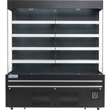 Empura Refrigeration E-VOAR-72B Vertical Open Air Merchandiser 72"W X 28.4"D X 79.9"H 40.9 Cu. Ft. Capacity