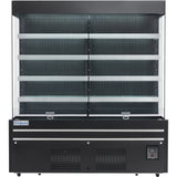 Empura Refrigeration E-VOAR-72B Vertical Open Air Merchandiser 72"W X 28.4"D X 79.9"H 40.9 Cu. Ft. Capacity