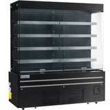 Empura Refrigeration E-VOAR-72B Vertical Open Air Merchandiser 72"W X 28.4"D X 79.9"H 40.9 Cu. Ft. Capacity