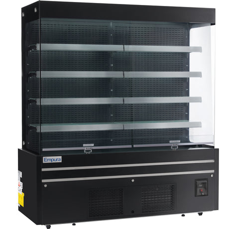 Empura Refrigeration E-VOAR-72B Open Air Merchandiser 72"W × 29"D × 79.9"H 40.9 Cu. Ft. Capacity