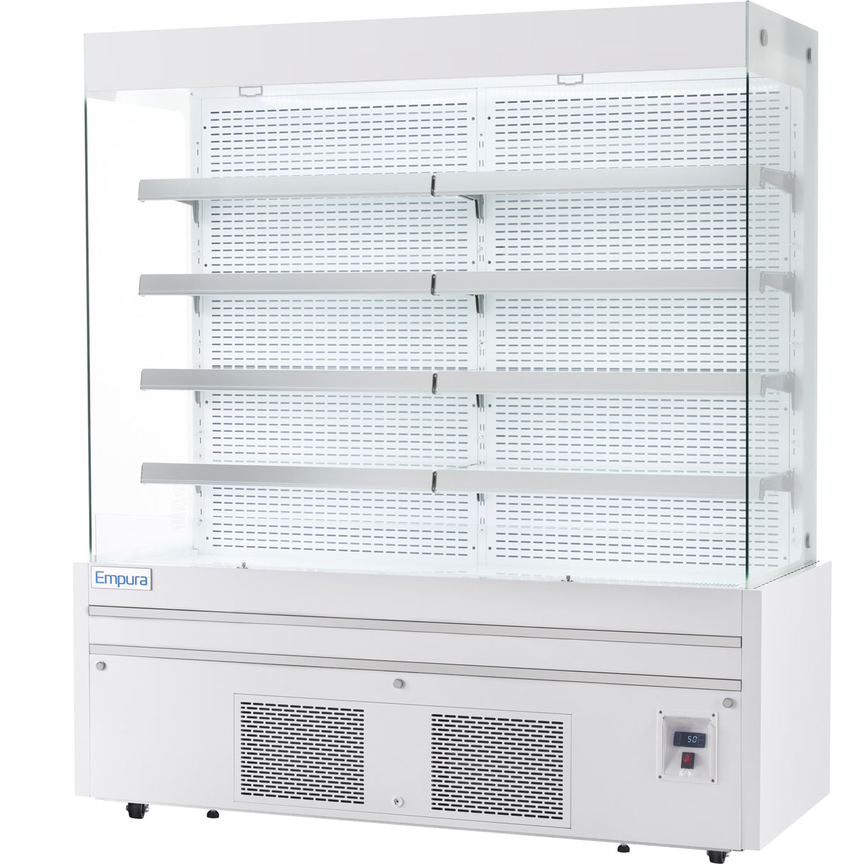 Empura Refrigeration E-VOAR-72W Vertical Open Air Merchandiser 72"W X 28.4"D X 79.9"H 40.9 Cu. Ft. Capacity