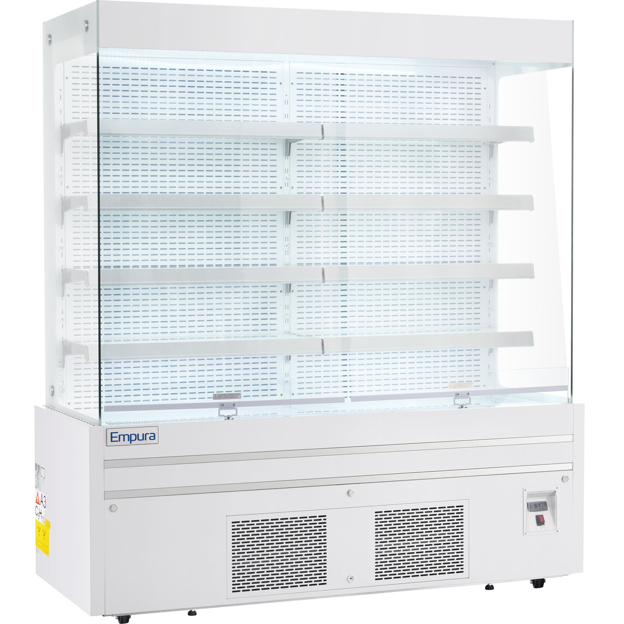 Empura Refrigeration E-VOAR-72W Vertical Open Air Merchandiser 72"W X 28.4"D X 79.9"H 40.9 Cu. Ft. Capacity