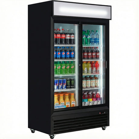 Empura Refrigeration EGM-36B Refrigerated Merchandiser 44.49"W X 28.35"D X 79.65"H 35 Cu. Ft. Capacity