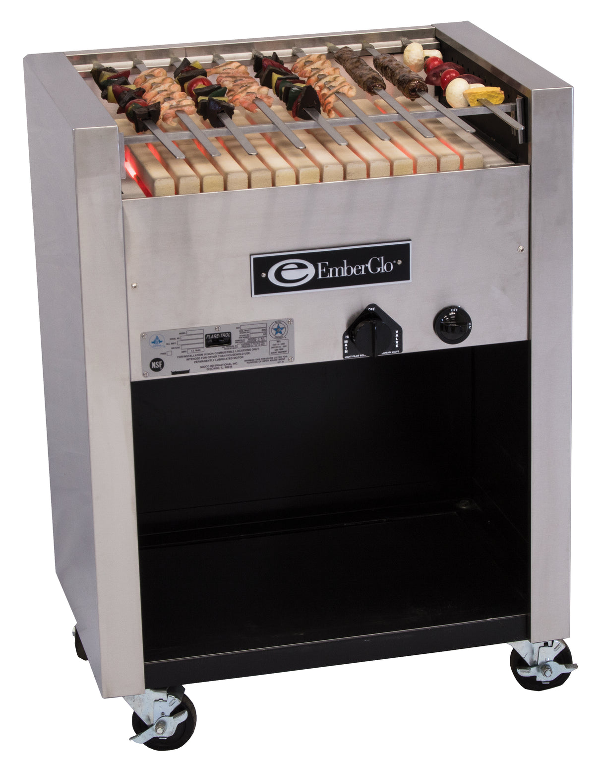 EmberGlo 25F-KABOB-LP-5110401 (25F-KABOB-LP-OPEN FRT-5110401) Kabob Charbroiler