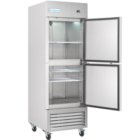 Empura Refrigeration E-KB27RH Reach-In Refrigerator 26-3/4"W X 32-11/16"D X 82-5/16"H 23 Cu. Ft. Capacity