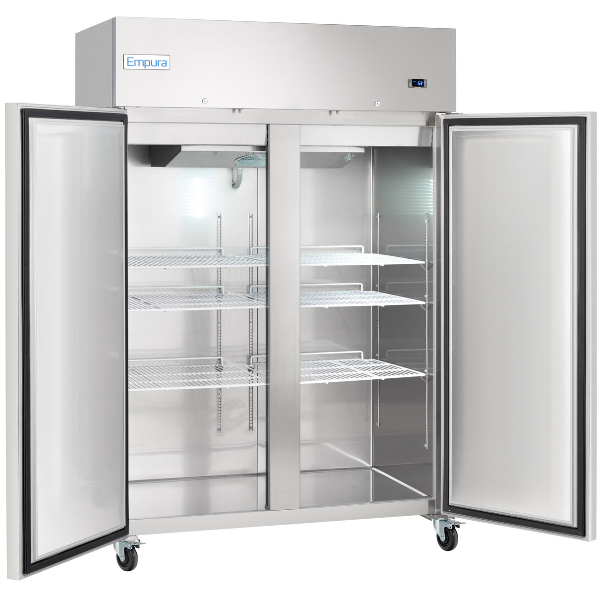 Empura Refrigeration E-KB56T Reach-In Refrigerator 2 Swing Solid Doors 53.9"W X 32.7"D X 82.3"H