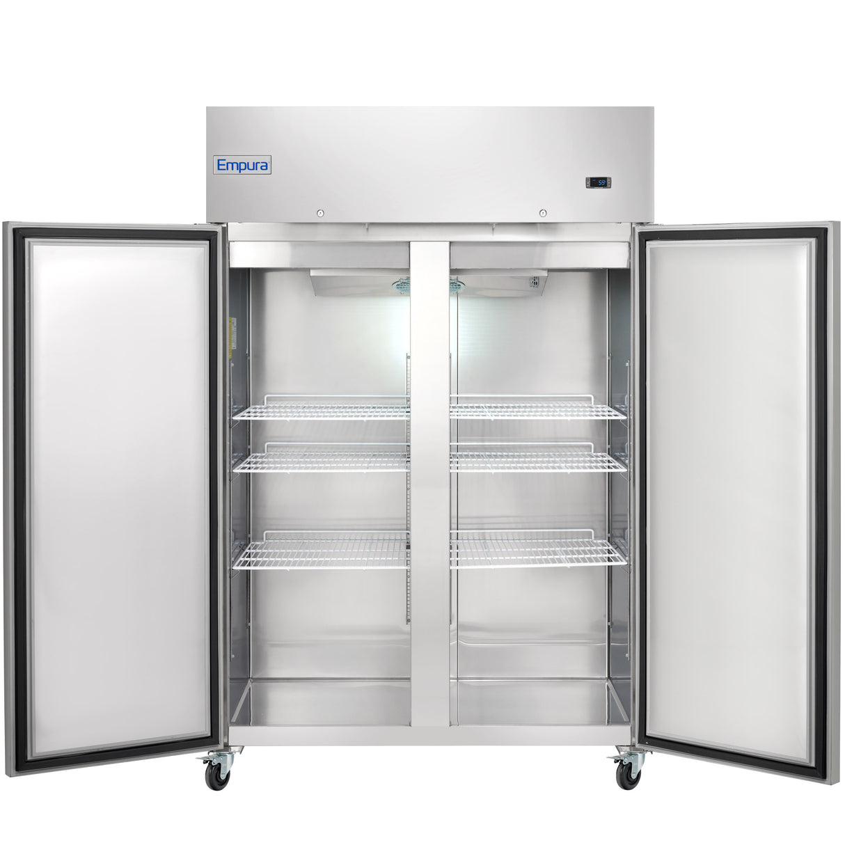 Empura Refrigeration E-KB56T Reach-In Refrigerator 2 Swing Solid Doors 53.9"W X 32.7"D X 82.3"H