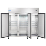 Empura Refrigeration E-KB82T Reach-In Refrigerator 3 Swing Solid Doors 81"W X 32.7"D X 82.3"H
