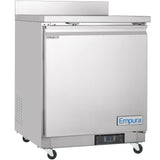 Empura Refrigeration E-KUC27W Undercounter Reach-In Refrigerator Work Top 1 Swing Solid Door