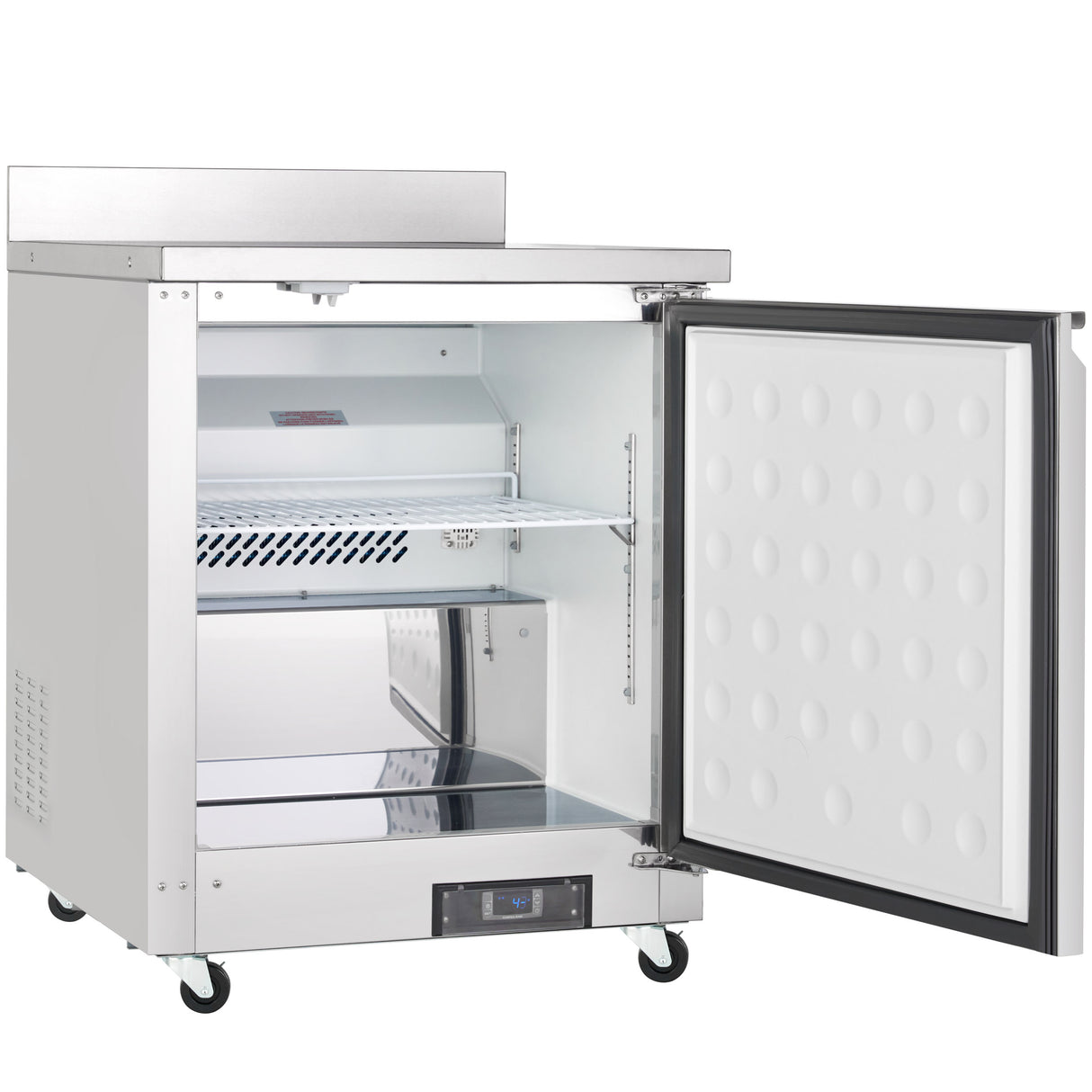 Empura Refrigeration E-KUC27W Undercounter Reach-In Refrigerator Work Top 1 Swing Solid Door
