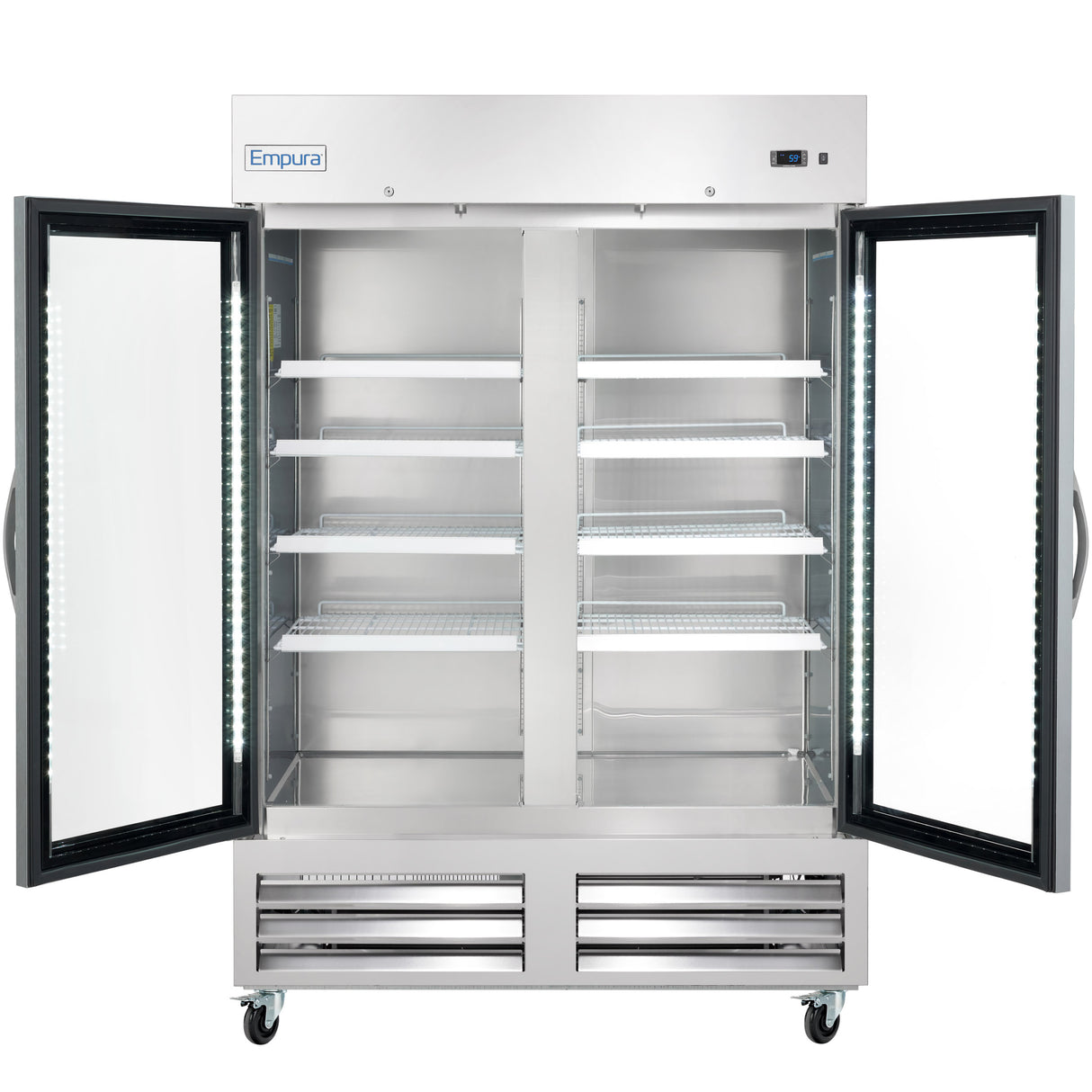 Empura Refrigeration E-KB54RG Reach-In Refrigerator 53.9"W X 31.9"D X 82.3"H 43.9 Cu. Ft. Capacity