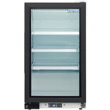 Empura 26" White Swing Glass Door Countertop Merchandiser Refrigerator with ClearKeeper™ Glass, 7 Cu. Ft., LED Lighting, Automatic Defrost
