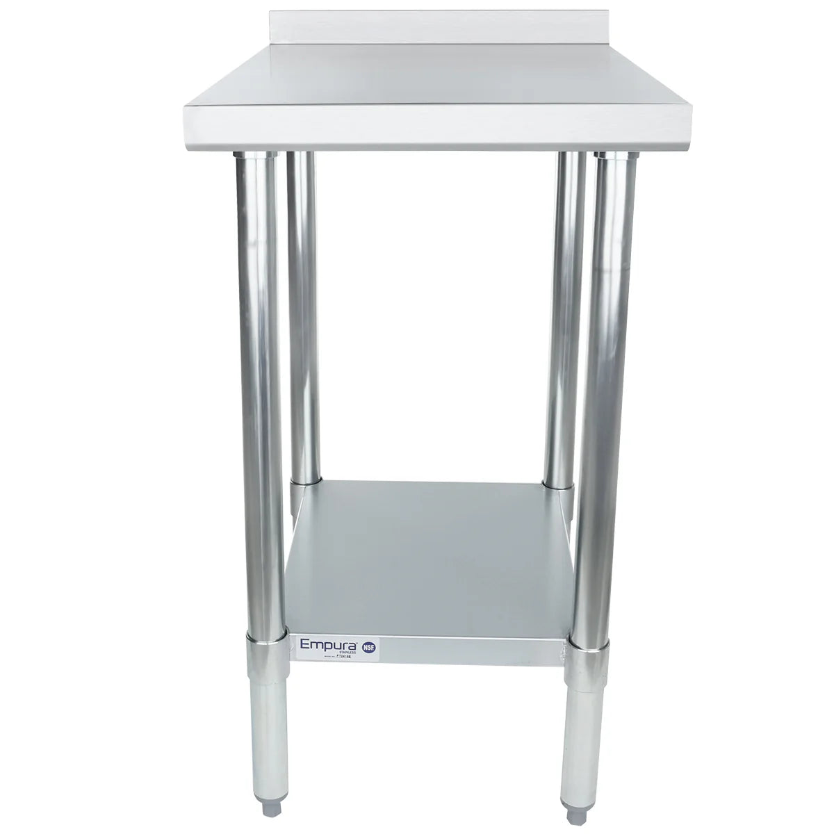 Empura Stainless FT1824E Filler Table 18"W X 24"D X 34.75"H 18 Gauge 430 Stainless Steel