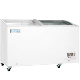 Empura Refrigeration E-CFCG-12 Oblique Curved Lid Chest Freezer 54.92"W X 25.75"D X 36.89"H