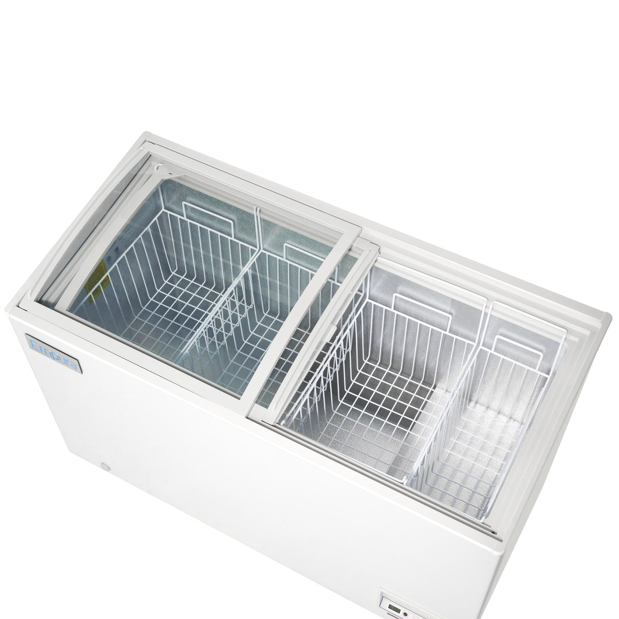 Empura Refrigeration E-CFCG-12 Oblique Curved Lid Chest Freezer 54.92"W X 25.75"D X 36.89"H