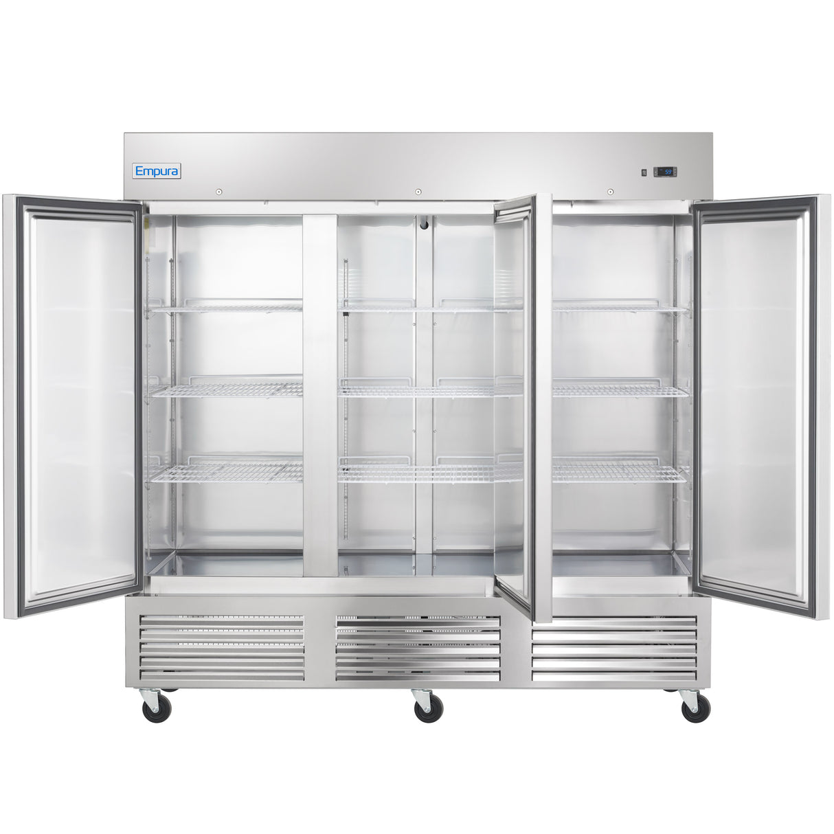 Empura Refrigeration E-KB81F Reach-In Freezer 81"W X 32.7"D X 82.3"H 66 Cu. Ft. Capacity