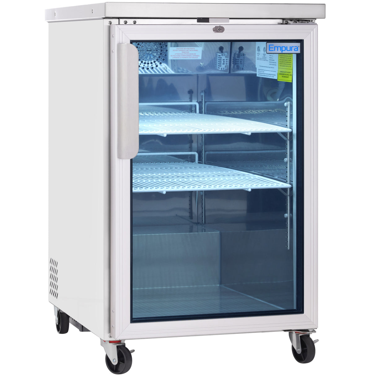Empura Refrigeration E-KBB24-1G-29-S Back Bar Cooler 24.1"W X 29.9"D X 38.7"H 8.1 Cu. Ft. Capacity