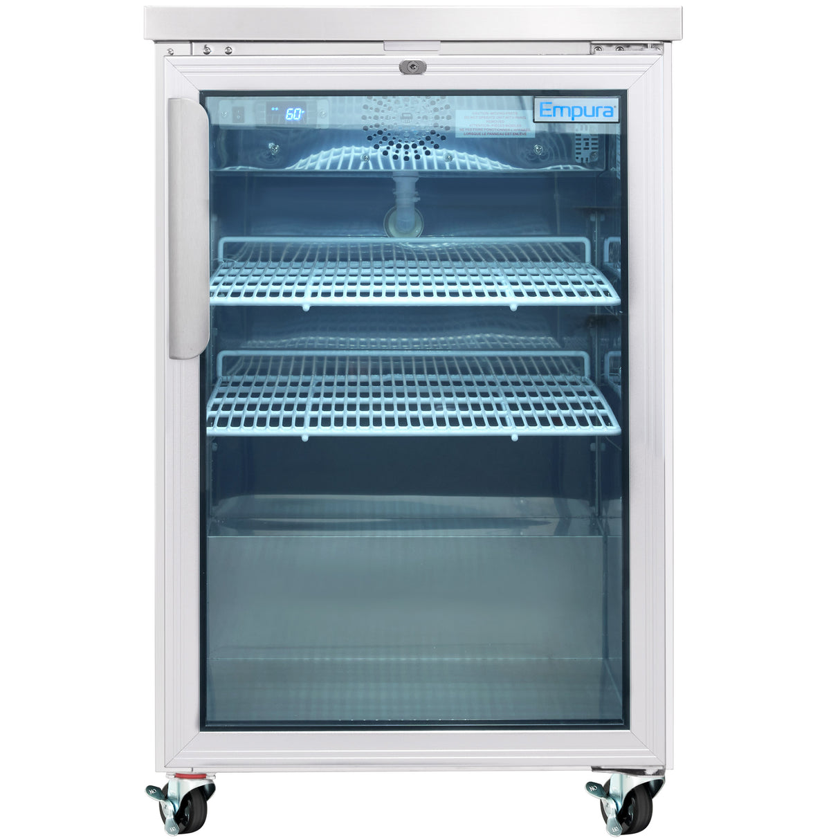 Empura Refrigeration E-KBB24-1G-29-S Back Bar Cooler 24.1"W X 29.9"D X 38.7"H 8.1 Cu. Ft. Capacity