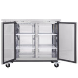 Empura Refrigeration E-KBB48-2-24-S Back Bar Cooler 2 Swing Solid Doors 49"W X 24 7/16"D X 41 3/4"H