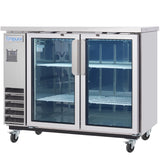 Empura Refrigeration E-KBB48-2G-24-S Back Bar Cooler 49.1"W X 24.4"D X 41.7"H 12.5 Cu. Ft. Capacity