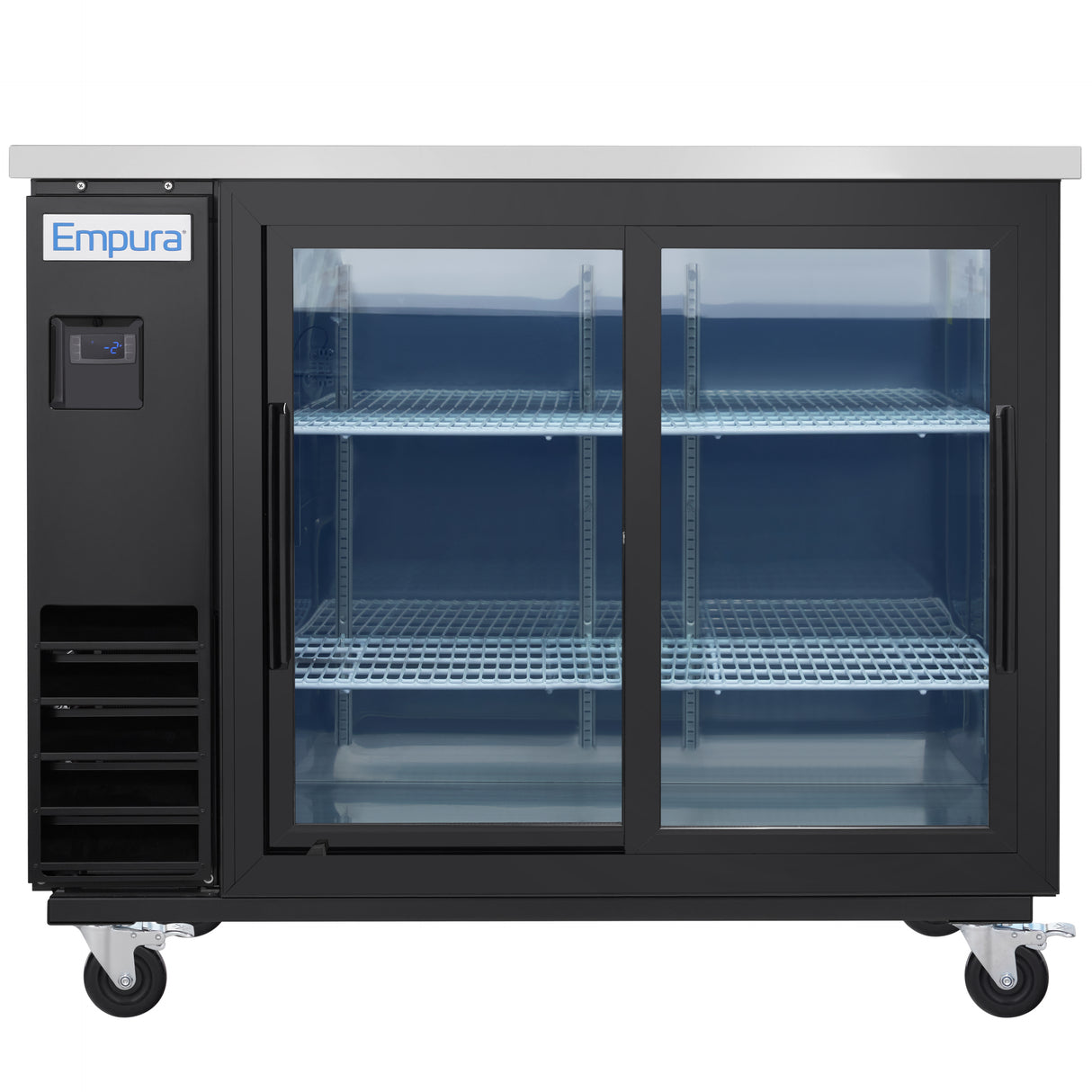 Empura Refrigeration E-KBB48-2G-24SD Back Bar Cooler 49.1"W X 24.4"D X 41.7"H 12.5 Cu. Ft. Capacity